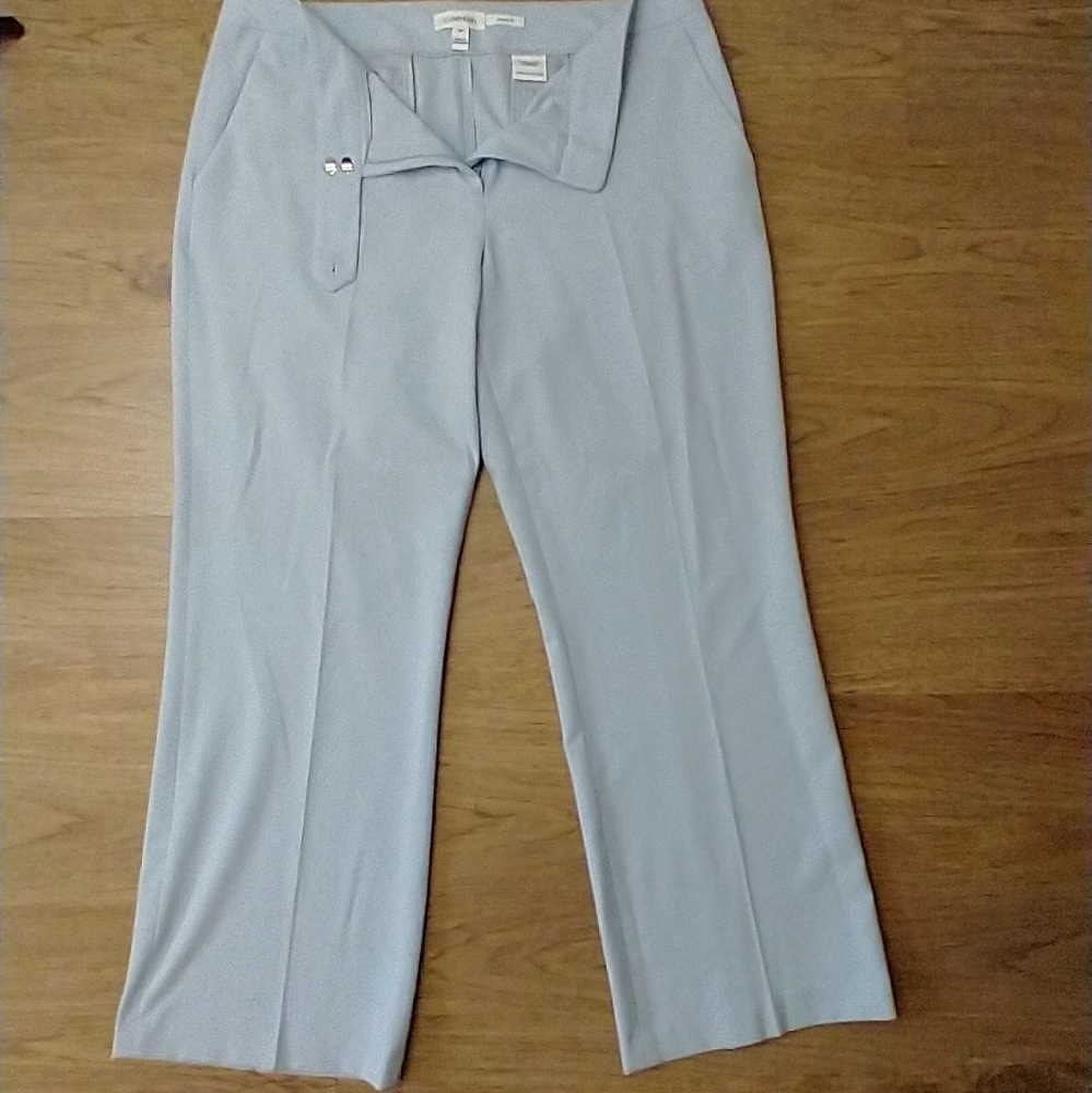 Calvin Klein Classic Fit baby blue Wide leg Dress Pants Size 14P
